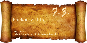 Farkas Zilia névjegykártya